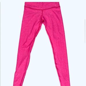 Lululemon Wunder Under Heathered Pink Leggings